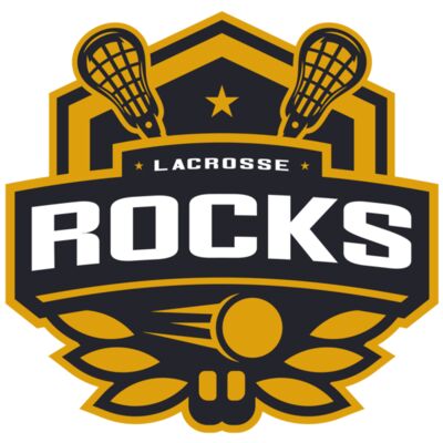 Rocks Lacrosse Logo Template Miniatura