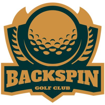 Backspin Golf club logo template Miniatura