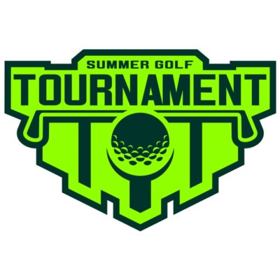Tournament Summer golf logo template Miniatura