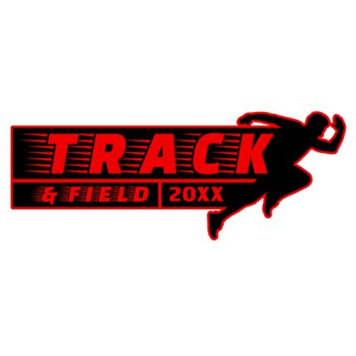 Track & Field Team Logo 08 Miniatura