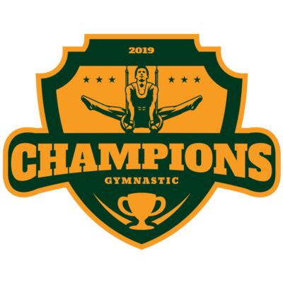 Champions Gymnastic logo template Miniatura